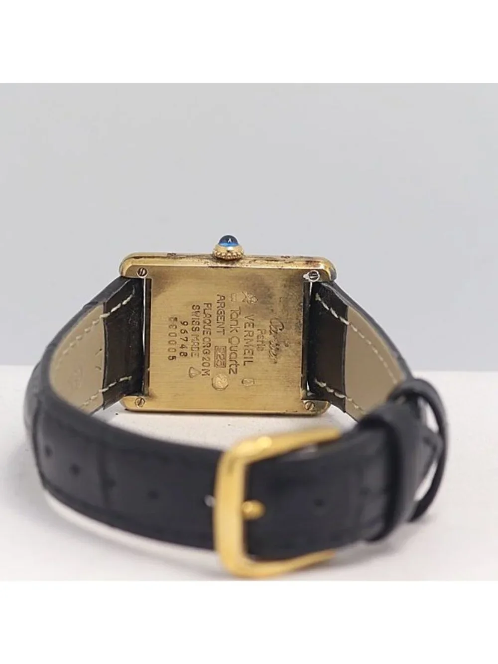 Cartier Must Tank Quartz Silver Dial Watch